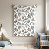 Couverture Polaire Outer Space Blanket Boy Baby Shower Gift Rocket