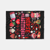 Couverture Polaire Outils d'infirmière de la Saint-Valentin Infirmièr (Devant (Horizontal))