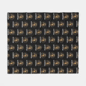 Couverture Polaire Ouvrez La Porte Mème De Chat Drôle Design D'humour (Devant (Horizontal))