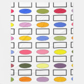 Couverture Polaire Ovales et Rectangles - Jardin Fleur (Devant)