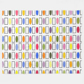 Couverture Polaire Ovales et Rectangles - Petit Jardin Fleur (Devant (Horizontal))