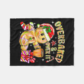 Couverture Polaire Overbaked And Over It Xmas Cookies Baking Gingerbr (Devant (Horizontal))