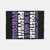 Couverture Polaire Overdose Awareness – We Can Prevent Overdose (Devant (Horizontal))