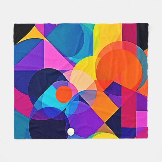 Couverture Polaire Overlapping Hues: Abstract Fusion (Devant (Horizontal))