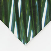 Couverture Polaire Overlapping Palm Fronds Tropical Green Abstract (Coin)