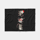 Couverture Polaire Overstimulated But Festive Ssum Christmas Funny Ch (Devant (Horizontal))