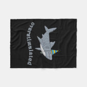 Couverture Polaire Overstimulated Hat Shark Funny Birthday,men,women  (Devant (Horizontal))