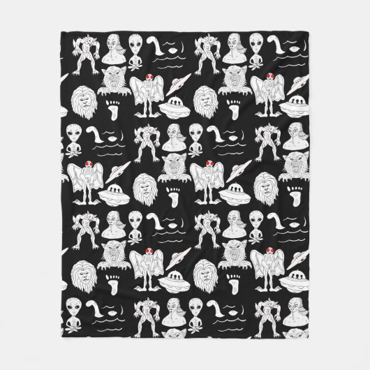 Couverture Polaire OVNI, Alien, Bigfoot Cryptid (Devant)