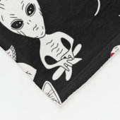 Couverture Polaire OVNI, Alien, Bigfoot Cryptid (Coin)