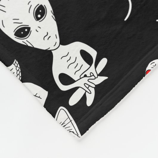 Couverture Polaire OVNI, Alien, Bigfoot Cryptid (Coin)