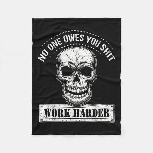 Couverture Polaire Owes You Work Harder Motivational Funny  (Devant)