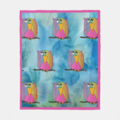 Couverture Polaire Owl Bird "Art by Kids" (Devant)