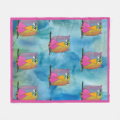 Couverture Polaire Owl Bird "Art by Kids" (Devant (Horizontal))