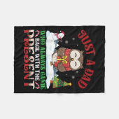Couverture Polaire Owl Dad Who Always Came Back With The Present Chri (Devant (Horizontal))
