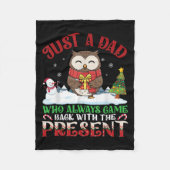 Couverture Polaire Owl Dad Who Always Came Back With The Present Chri (Devant)