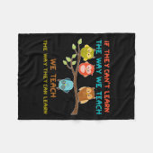 Couverture Polaire Owl If They Can't Learn The Way We Teach Sped Teac (Devant (Horizontal))