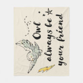 Couverture Polaire Owl Soyez Toujours Votre Ami (Devant)