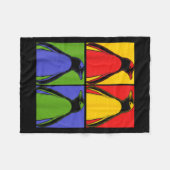 Couverture Polaire P Art Antarctic Animal Lover Zoo Keeper Gift Cute  (Devant (Horizontal))