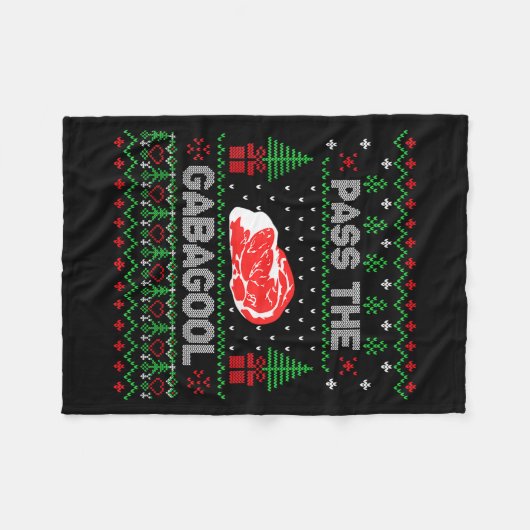 Couverture Polaire P The Gabagool Tacky Ugly Christmas Sweater For Me (Devant (Horizontal))