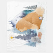 Couverture Polaire PACE Chow chien vacances (Devant)