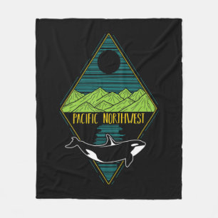 Couverture Polaire Pacifique Nord-Ouest Orca Whaler Tree Mountain Oce