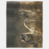 COUVERTURE POLAIRE PACK DE LOUPS (Devant)