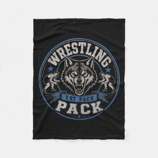 Couverture Polaire Pack de lutte Est Wolf Team Fraternité sur le (Devant)
