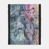 Couverture Polaire Pack Wolf aquarelle (Devant)