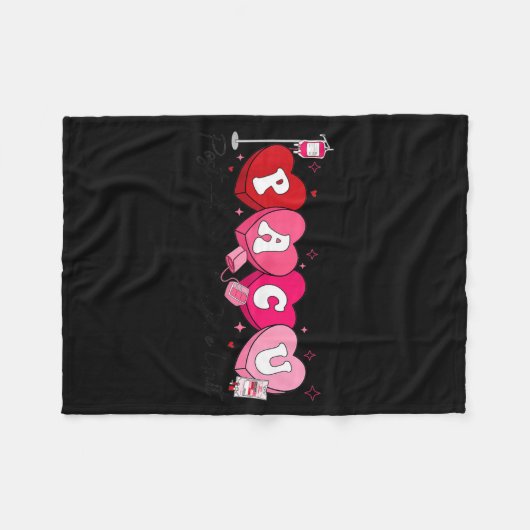 Couverture Polaire Pacu Nurse Valentine's Day St Anesthesia Care Unit (Devant (Horizontal))