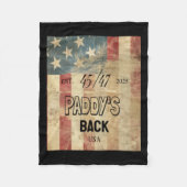 Couverture Polaire Paddy's Back Funny Trump2 (Devant)