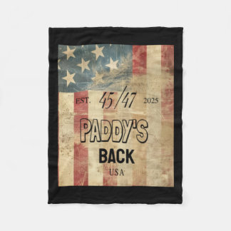 Couverture Polaire Paddy's Back Funny Trump2