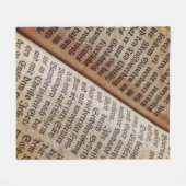 Couverture Polaire Page du livre biblique écriture texture (Devant (Horizontal))