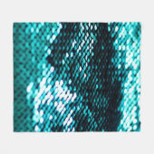 Couverture Polaire Paillette vert foncé texture brillante (Devant (Horizontal))