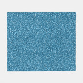 Couverture Polaire Paillettes Bleues de Boston (Devant (Horizontal))