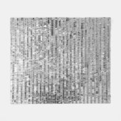 Couverture Polaire Paillettes d'argent, arrière - plan glamour sans s (Devant (Horizontal))