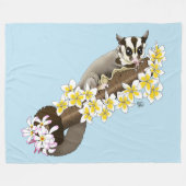 Couverture Polaire Paillettes de sucre Cute Floral (Devant (Horizontal))