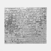 Couverture Polaire Paillettes en argent motif transparent (Devant (Horizontal))