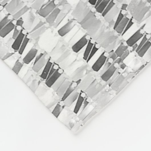 Couverture Polaire Paillettes en argent motif transparent (Coin)