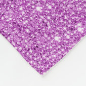 Couverture Polaire Paillettes pourpres chics et diamants de Faux (Coin)