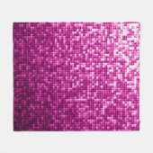 Couverture Polaire Paillettes rose parties scintillant (Devant (Horizontal))
