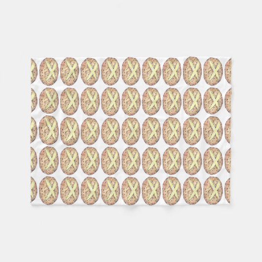 Couverture Polaire Pain de soda irlandais Pain St. Patrick's Day Baki (Devant (Horizontal))