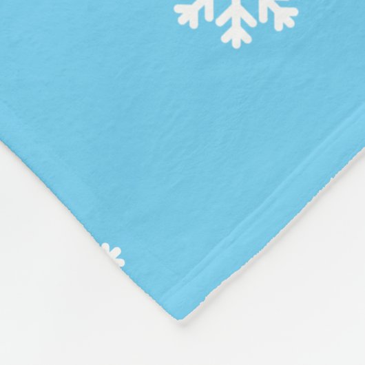 Couverture Polaire Pain d'épices, flocons de neige et oiseaux (Coin)