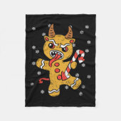 Couverture Polaire Pain d'épices Homme Krampus Pyjama de Noël X mas C (Devant)