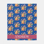 Couverture Polaire Pain d'épices Sucre de canne de Noël (Devant)