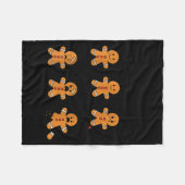 Couverture Polaire Pain Scale Funny Gingerbread Man Christmas Nurse H (Devant (Horizontal))