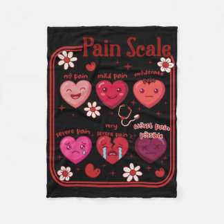 Couverture Polaire Pain Scale Heart Candy Trauma Nurse Triage Valenti