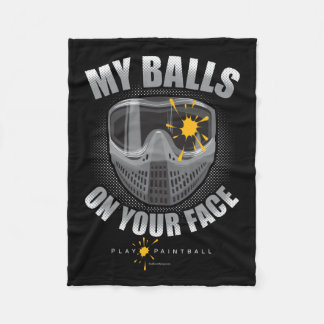 Couverture Polaire Paintball sur votre visage