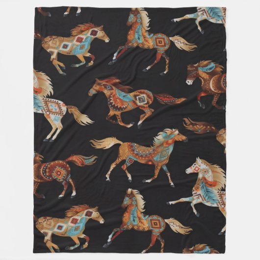 Couverture Polaire Painted Ponies Fleece Blanket (Devant)