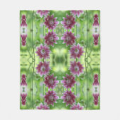 Couverture Polaire Paire Rouge Et Blanc Fleur Art Abstrait (Devant)