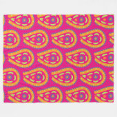 Couverture Polaire Paisley coloré (Devant (Horizontal))
